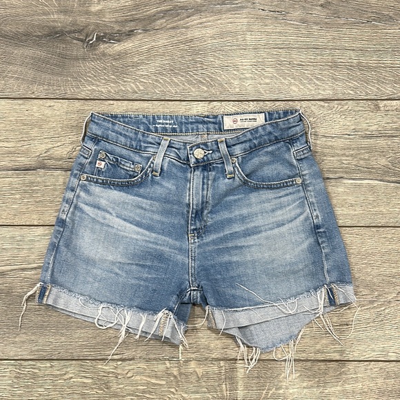 • AG Adriano Goldschmied • Women’s The Hailey Ex Boyfriend Roll Up Shorts 24 - Picture 3 of 6